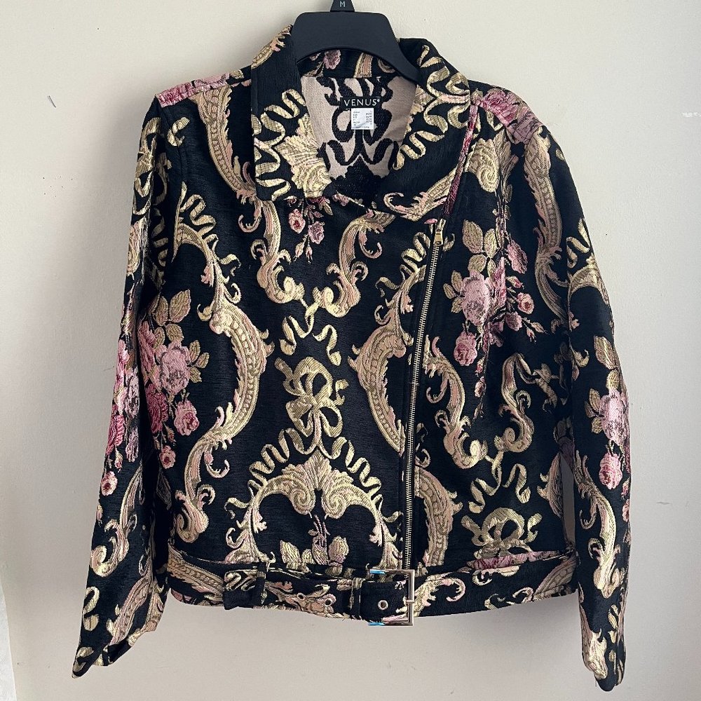 Belted Moto Cotton Jacket